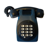 Vintage blue wall phone