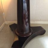 Large mahogany and marble empire pedestal table