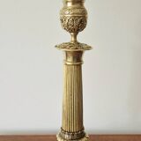 Two gilded bronze candlesticks, 19th century