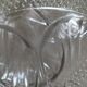 Set of 4 vintage hobnail pressed glass oyster plates