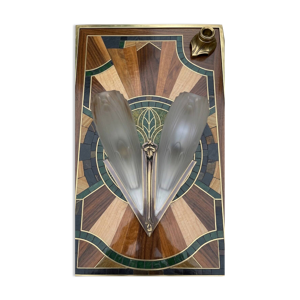 Applique Art Déco d'époque - 1930 bronze
