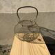 Vintage iron egg basket with hanse antique