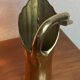 Vase cygne en laiton massif