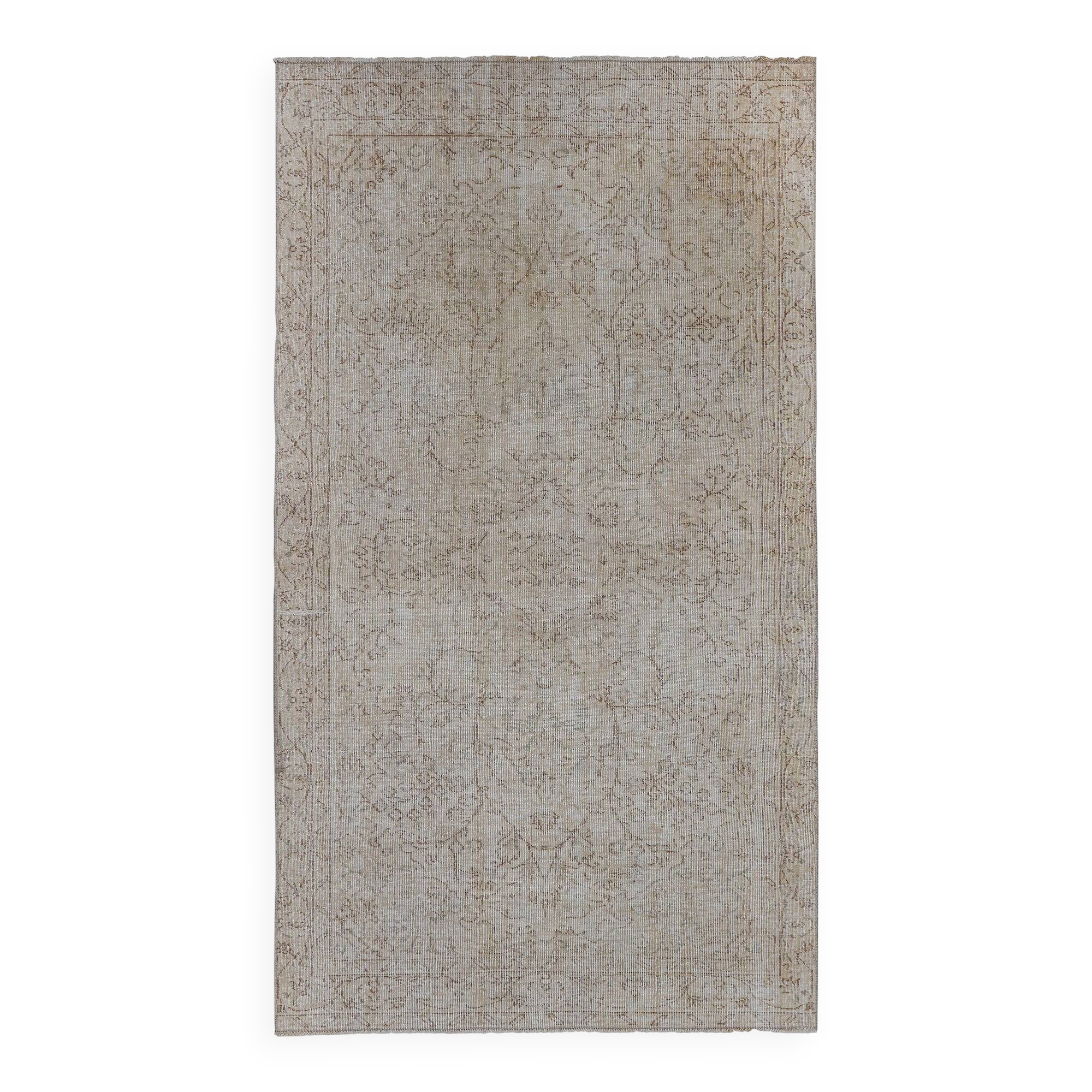 Vintage Turkish handmade rug 144x265 cm