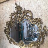 Mirror hectic gilded wood 122x110cm