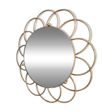 Ancibe brass flower mirror