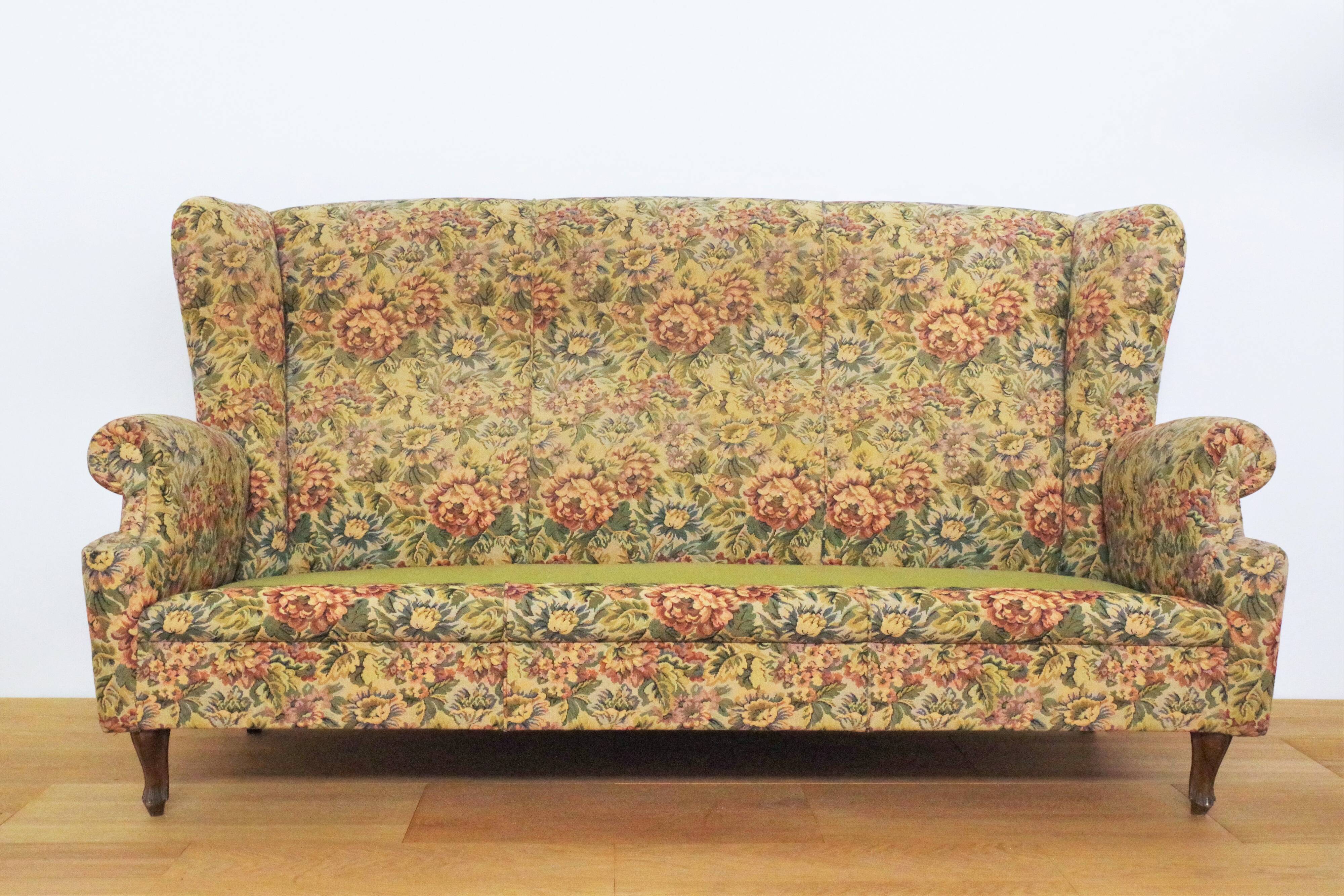 Baroque armchairs and sofa, 1950s, set of 3