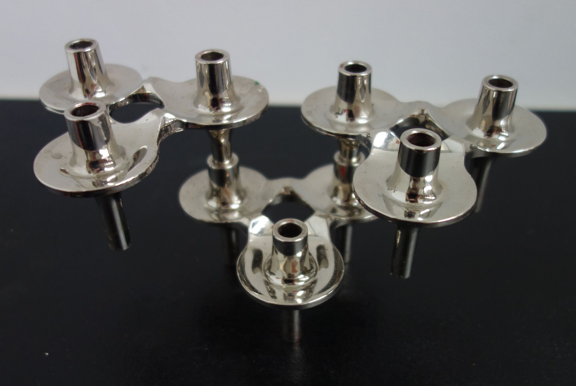 Set of 3 candlesticks Nagel in their original box model Orion