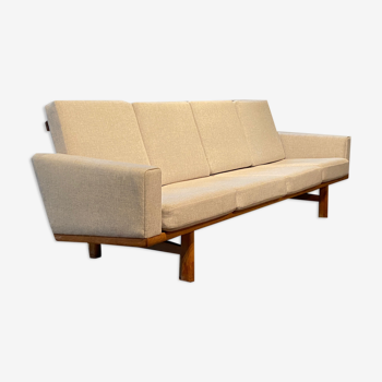 4-seater sofa model 236/4 in oak by Hans Wegner for Getama Denmark, 1950s