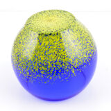 Joska Kristall Mundgeblasen cobalt glass bowl, Germany in the 1960s