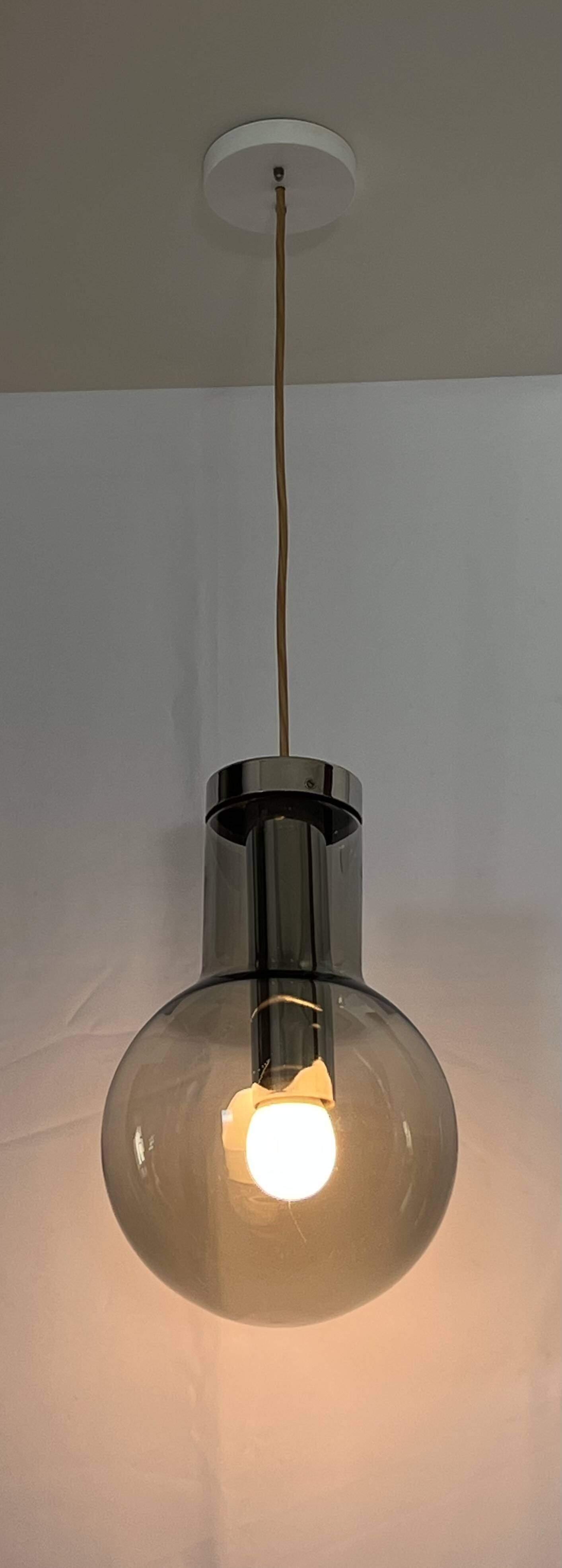 Medium Maxi Bulb pendant light by F. Ligtelijn for Raak, Netherlands 60's
