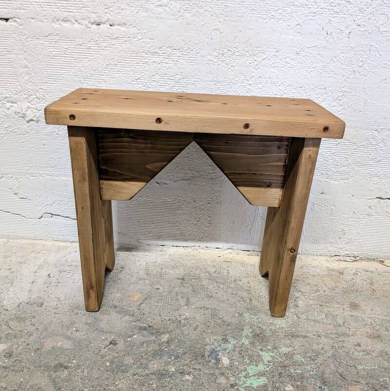 Small rustic bench