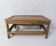 old small bamboo bench vintage step