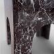 Table d'appoint en marbre Rosso Levanto