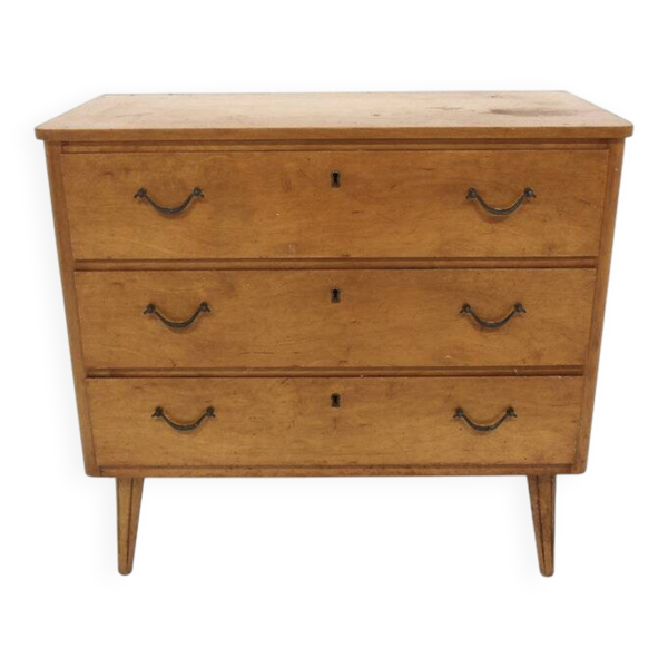 Commode scandinave en orme, Swedish modern, Suède, 1940