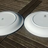 Set of two large porcelain serving dishes from the KG Luneville faience factory - Fabiola model
