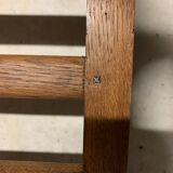 Bench design modernism vintage brutalist in wood