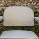 Set of 2 chairs and 1 armchair from the 70s in chrome metal and faux leather.