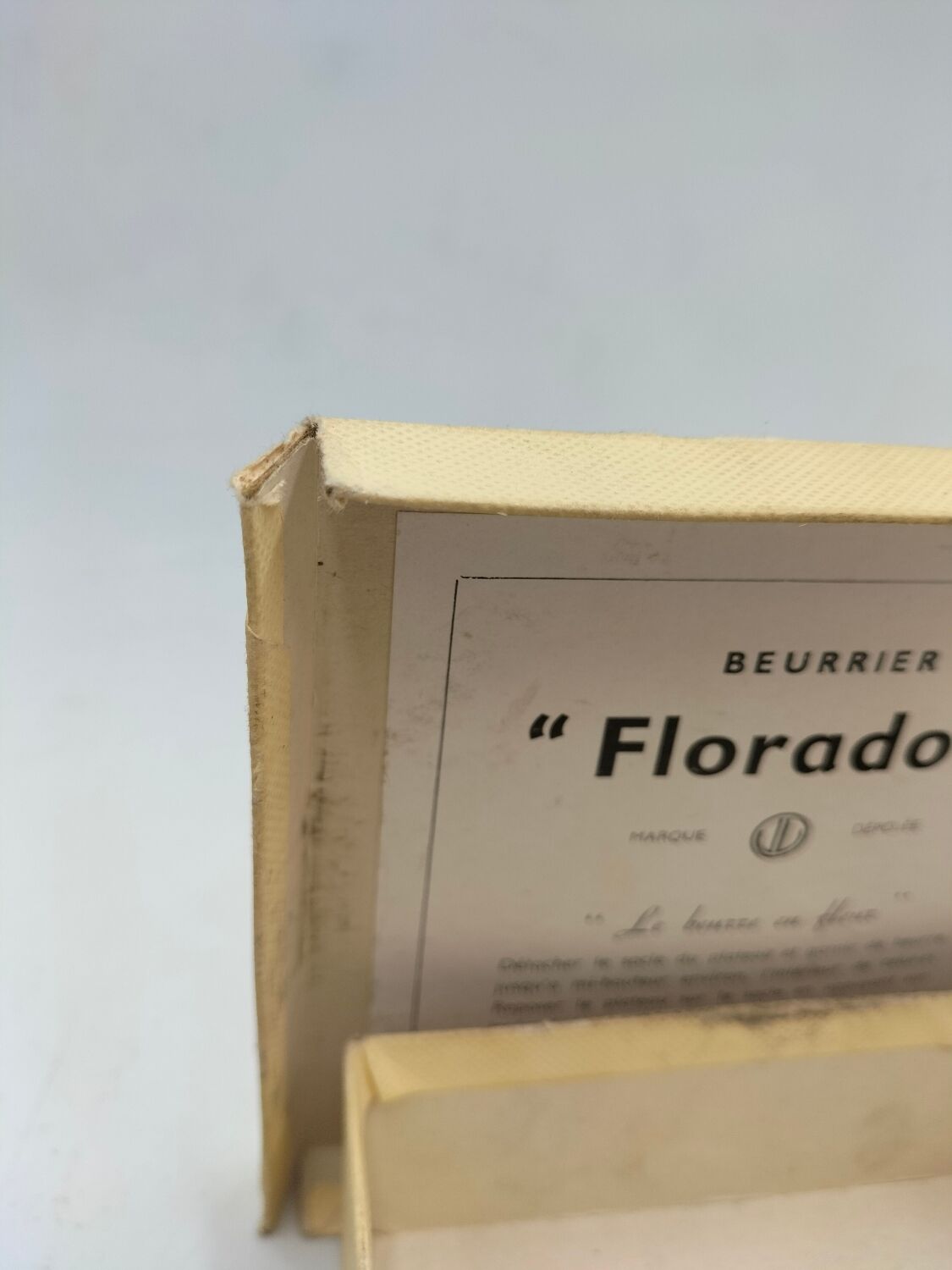 Silver-plated butter dish