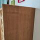 Vintage wood and rattan cabinet