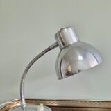 Polished aluminum desk lamp from the 1950s