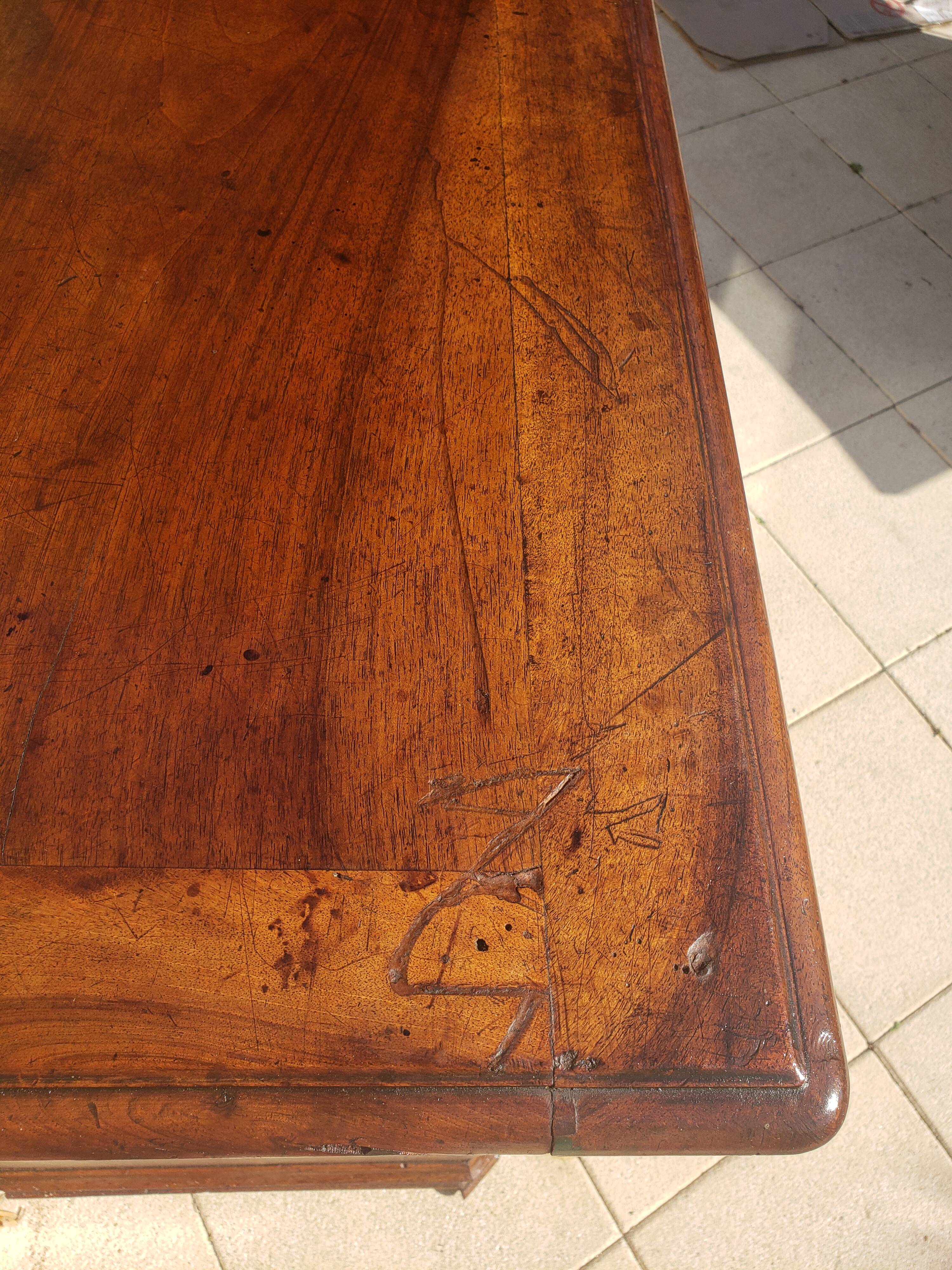 Antique Louis Philippe walnut chest of drawers
