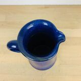 Blue Alsace stoneware pitcher, ceramic