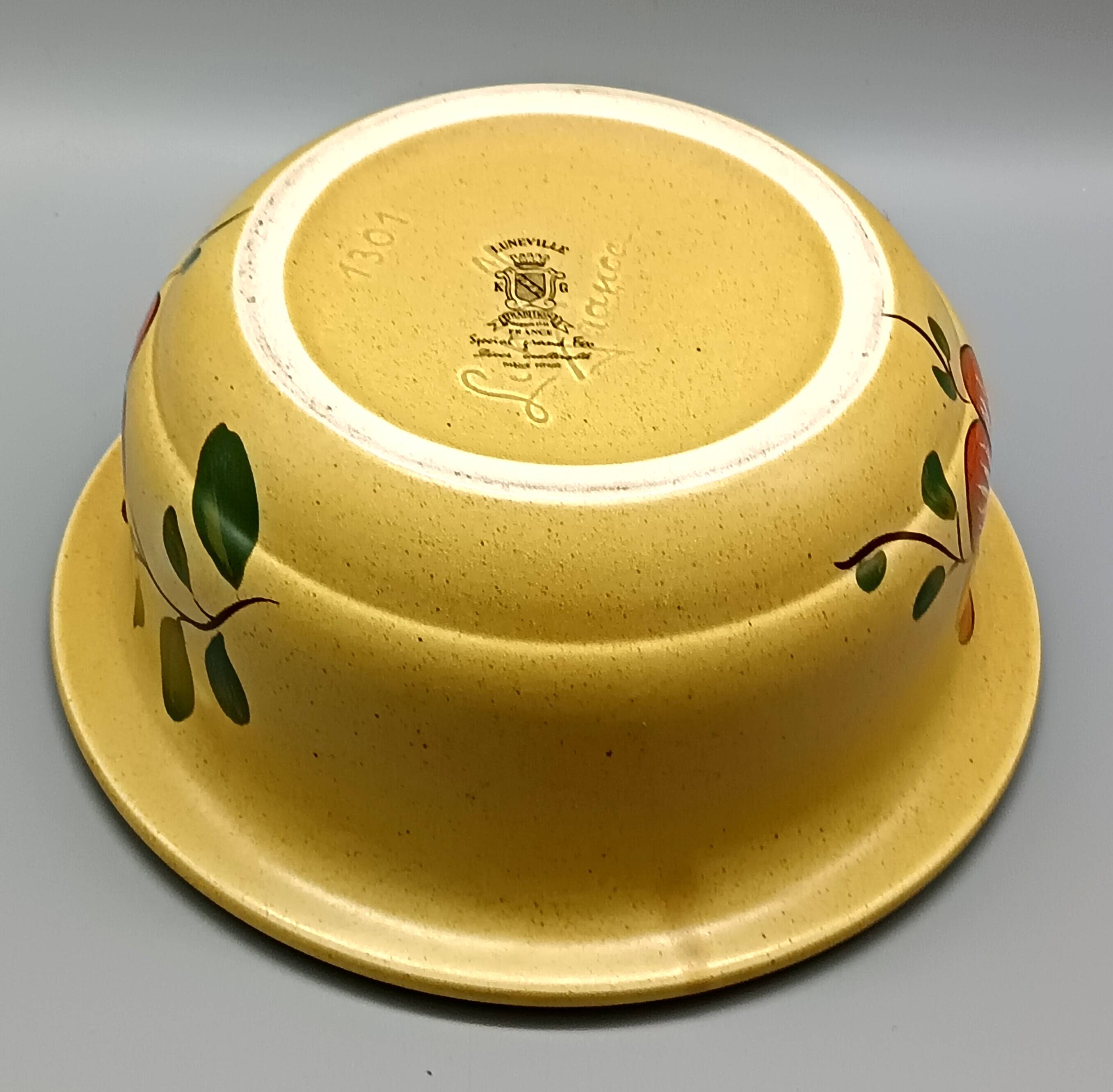 Vintage k&g luneville french ceramic soup tureen