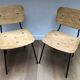 Pair of vintage Carolina Perfecto Airborne chairs 1950