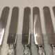 10 silver-plated dessert knives, Empire style, French work?