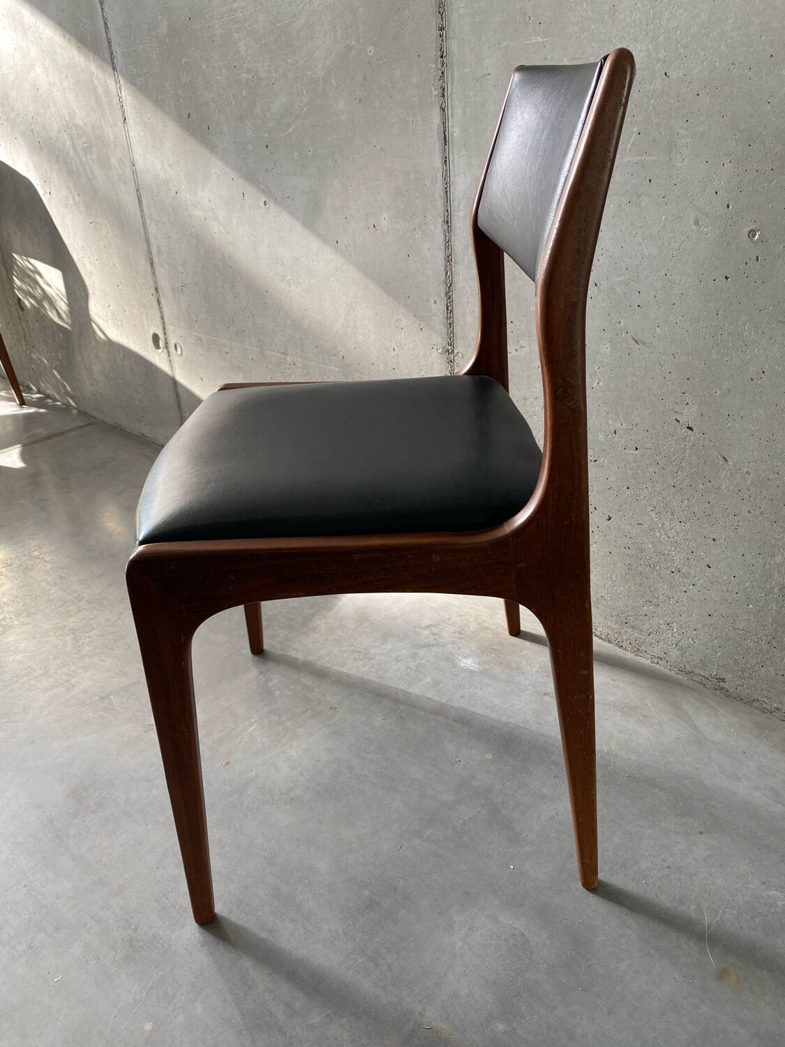 4 scandinavian teak chairs