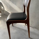 4 scandinavian teak chairs