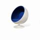 4 x fibreglass ball chair 1980s