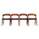 Set of four teak chairs, Danish design, 1970s, manufacture: Korup Stolefabr