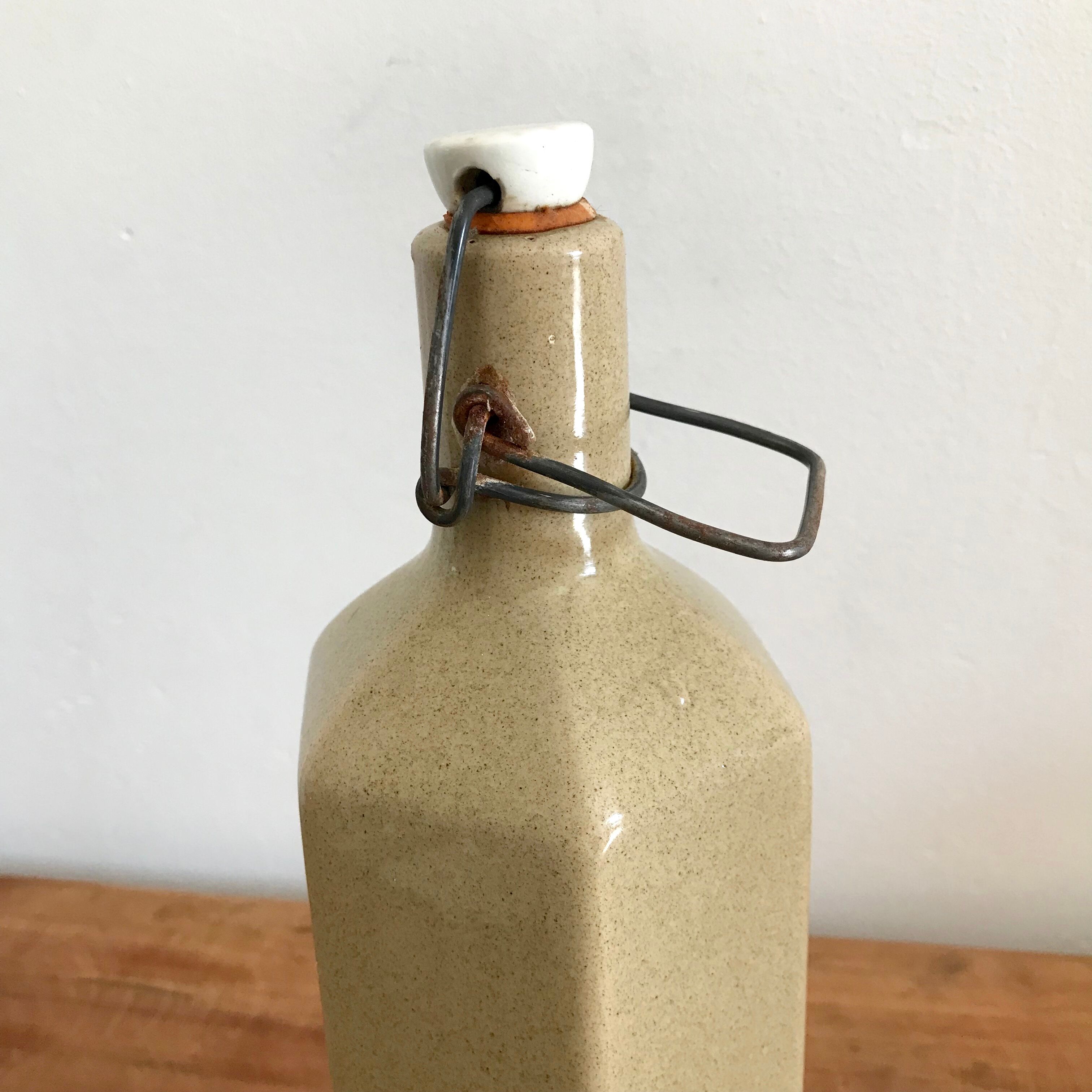 Hexagonal sandstone bottle