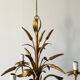 Florentine chandelier in wheat ear style by Hans Kögl Hollywood Regency