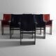Ensemble de chaises postmodernes "Solaria" par Arrben Italie, 1980