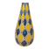 Italian vase with Harlequin pattern in beautiful yellow/blue
