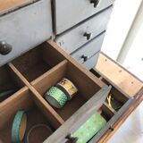 Furniture drawers patinated