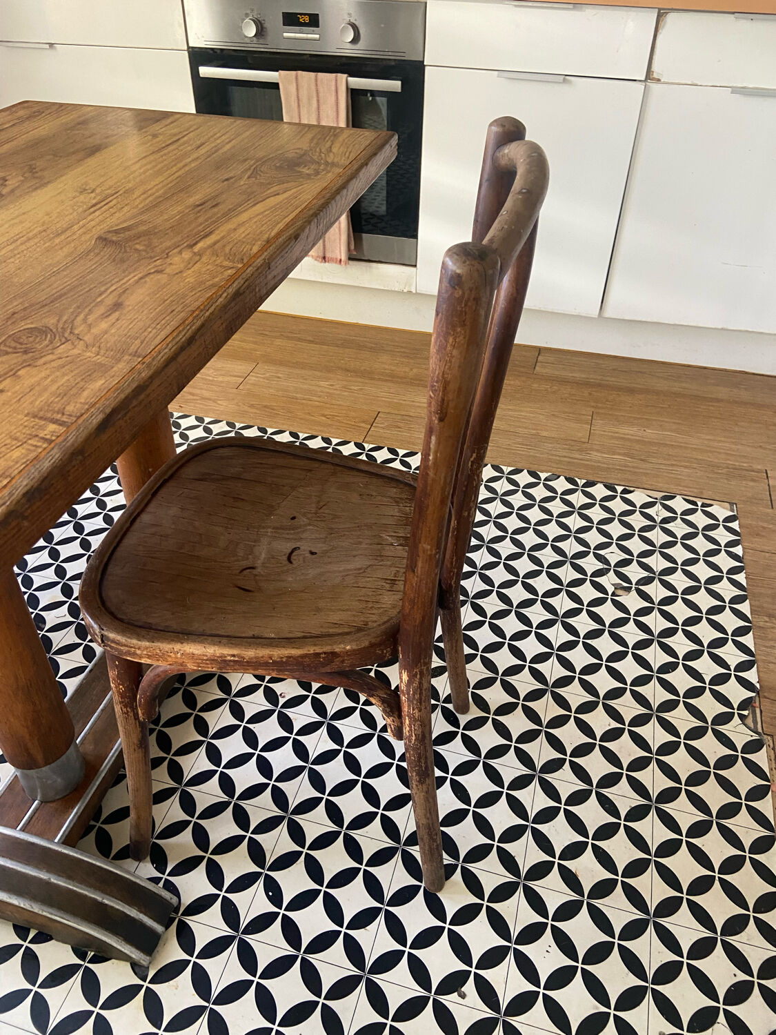 Set table and chairs Bistrot 50s