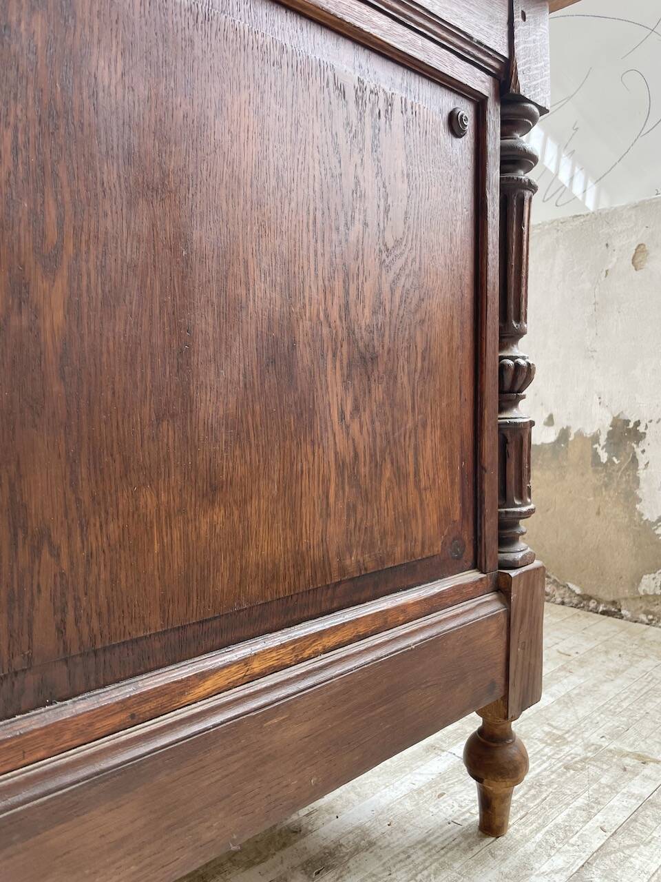 Comptoir en chêne drapier chêne 1900