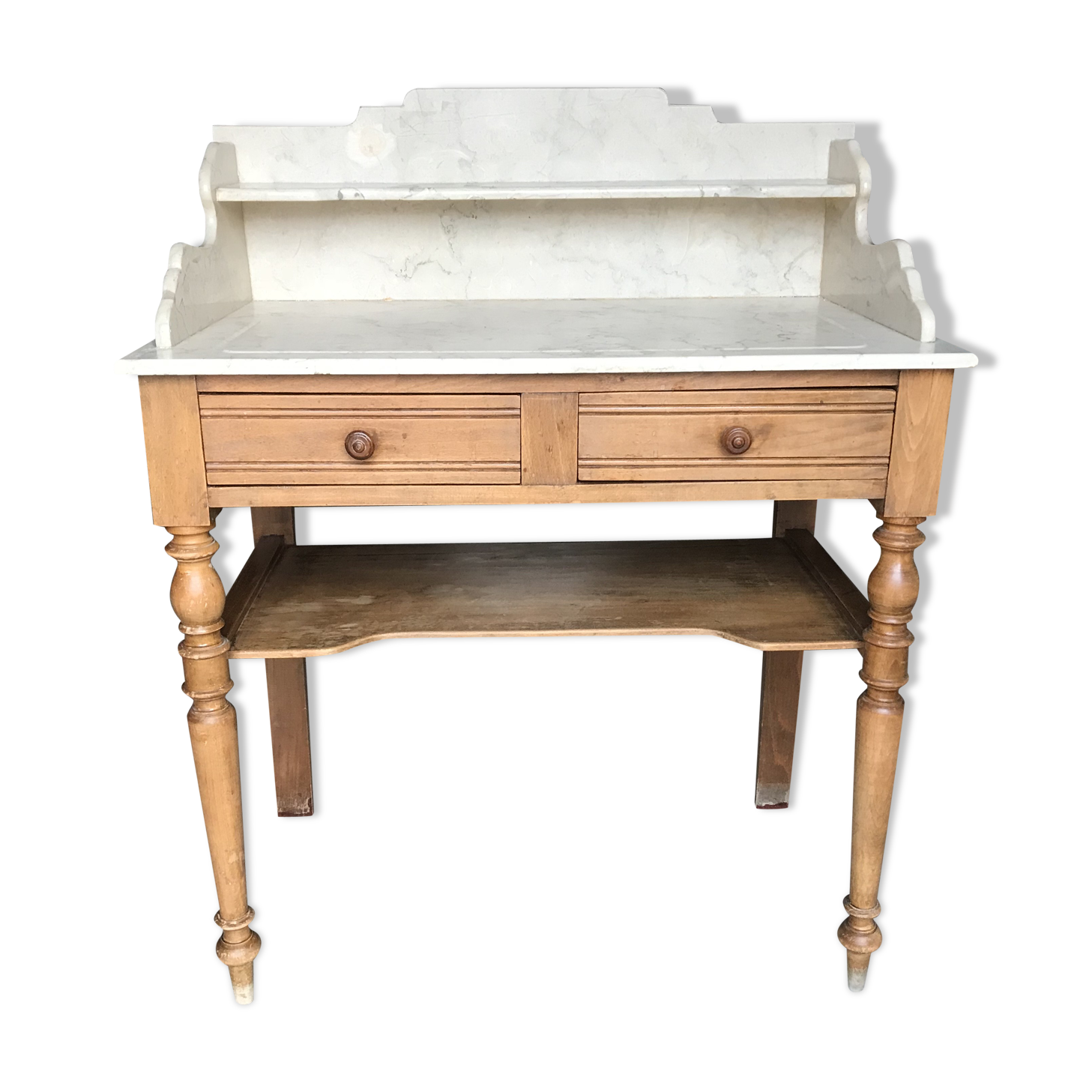 Old marble top vanity