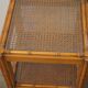 Bamboo side table in wood 1960