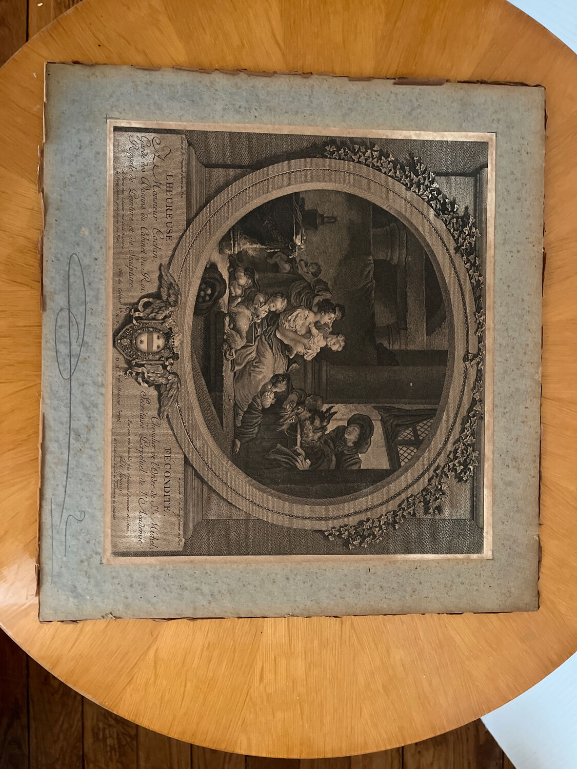 Print of Happy fertility according to Fragonard