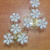 Paire d'appliques florale vintage