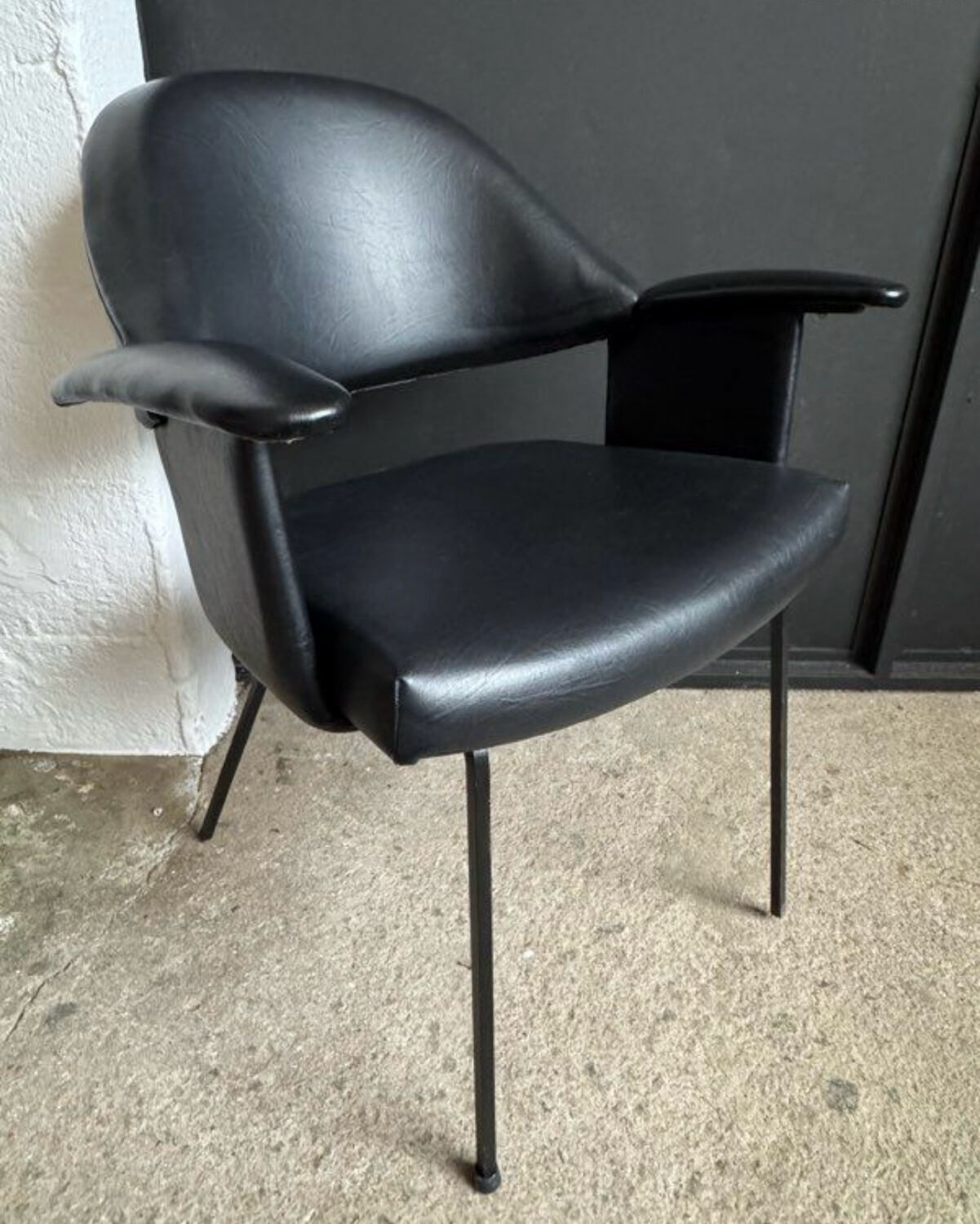 Black armchair from the 1950s