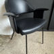 Fauteuil noir années 50
