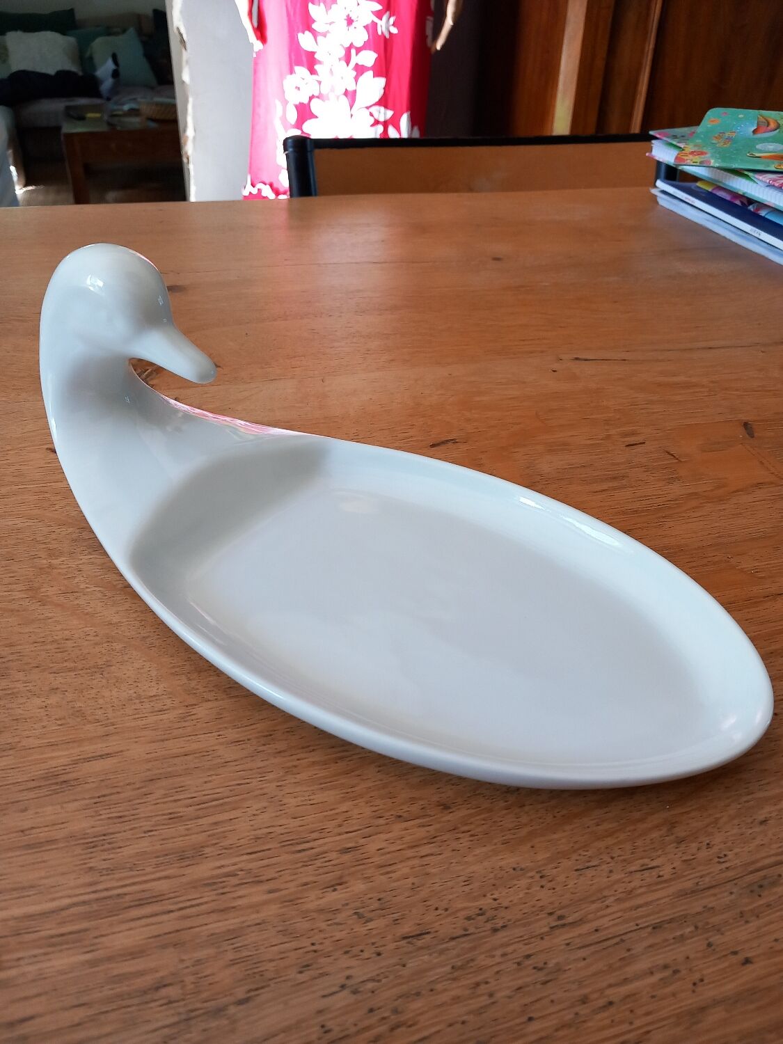 1 porcelain duck head foie gras dish