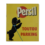 Metal plate parsley, toutou parking