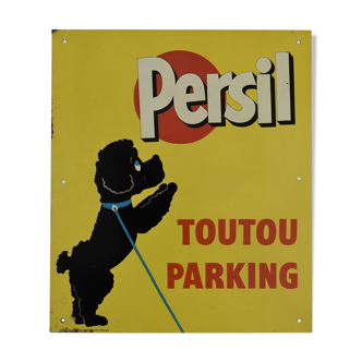Metal plate parsley, toutou parking